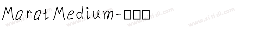 Marat Medium字体转换
